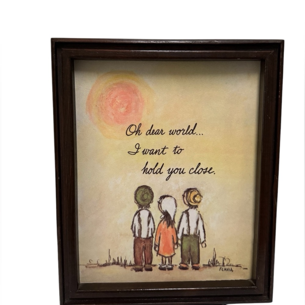 Vintage Frame with saying-wall displays 
Created by Flavia (1978)